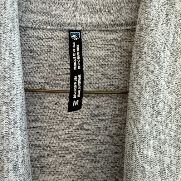 Kuhl Lea Wrap Cardigan Sweater Heathered Grey Womens Medium - Picture 3 of 5